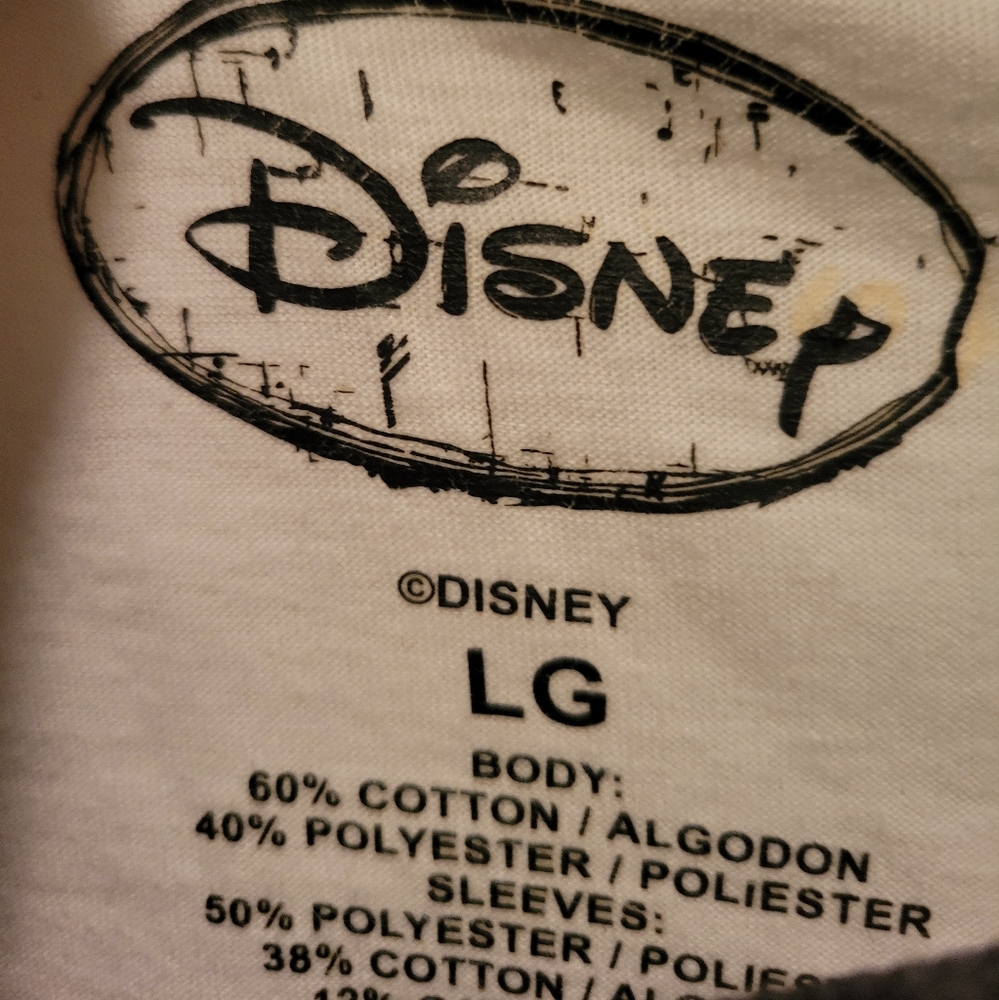 Disney Mickey Baseball Tshirt Wize Large *Vintage look EUC - Picture 2 of 2